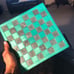 Handmade Resin Chess Set - Aqua Green