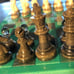 Handmade Resin Chess Set - Aqua Green