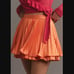 New women's S Hutch x Anthropologie pleated mini skort in Orange