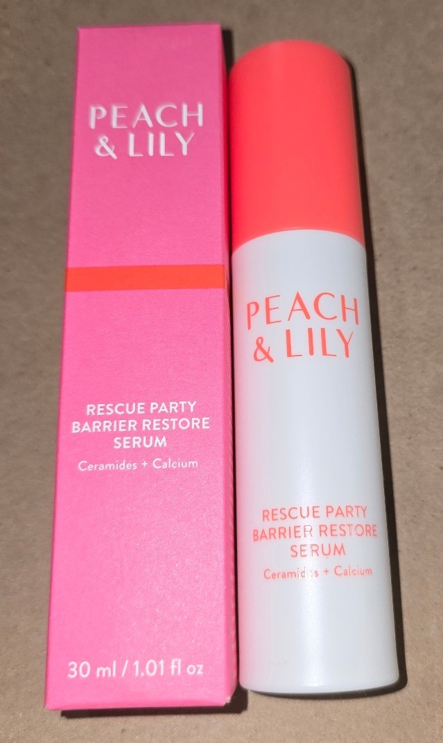 Peach & Lily RESCUE PARTY BARRIER RESTORE SERUM - 30mL / 1oz - full size - NIB