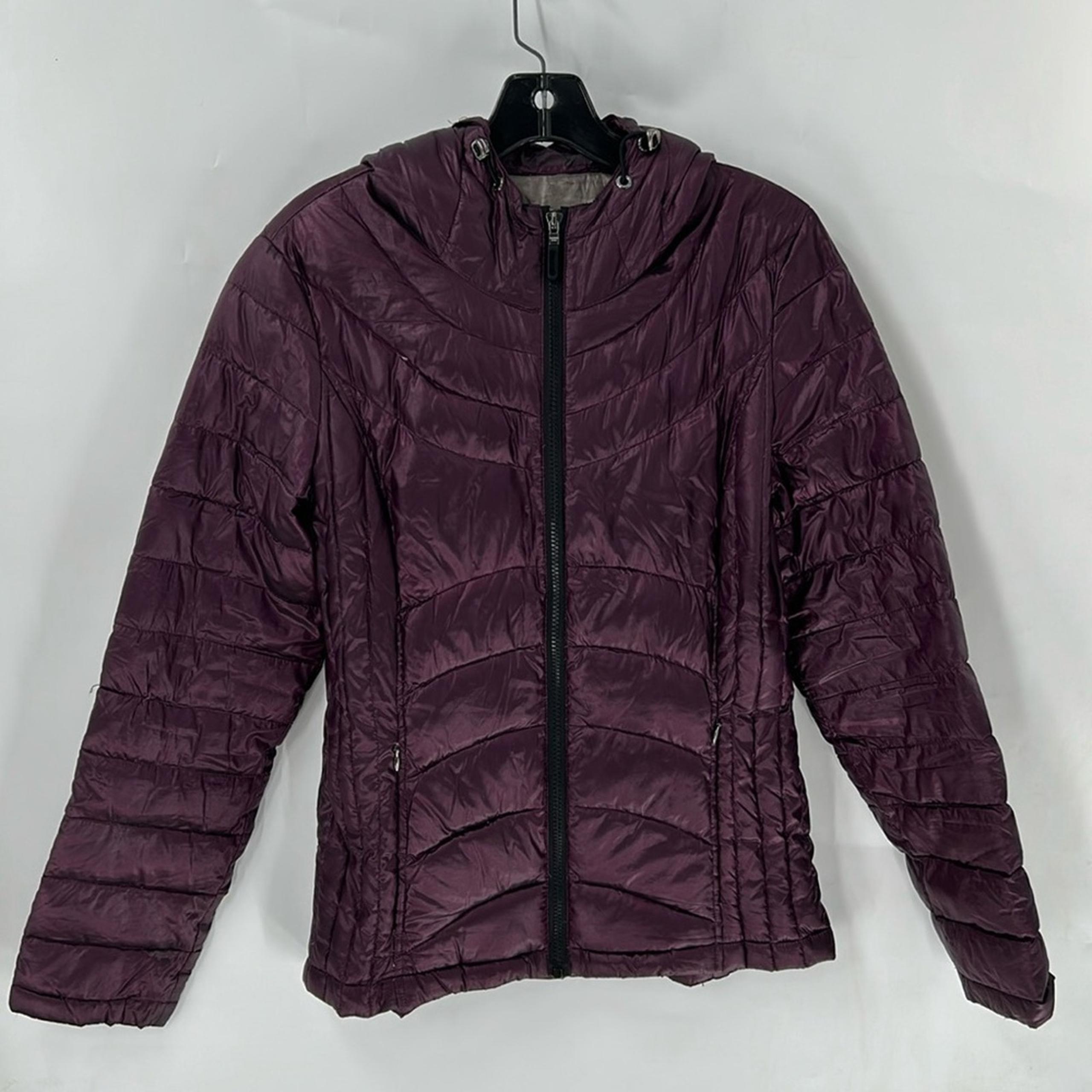 Andrew Marc Women's Purple Hooded Down Puffer Jacket Size Medium