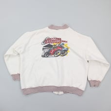 Vintage 60s Daytona International Speedway Motorcycle Racing Sweatshirt Jacket S
