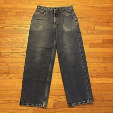 Vintage Anchor Blue Beyond Baggy Denim Jeans 31x32 Skater Loose Jnco