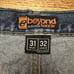 Vintage Anchor Blue Beyond Baggy Denim Jeans 31x32 Skater Loose Jnco