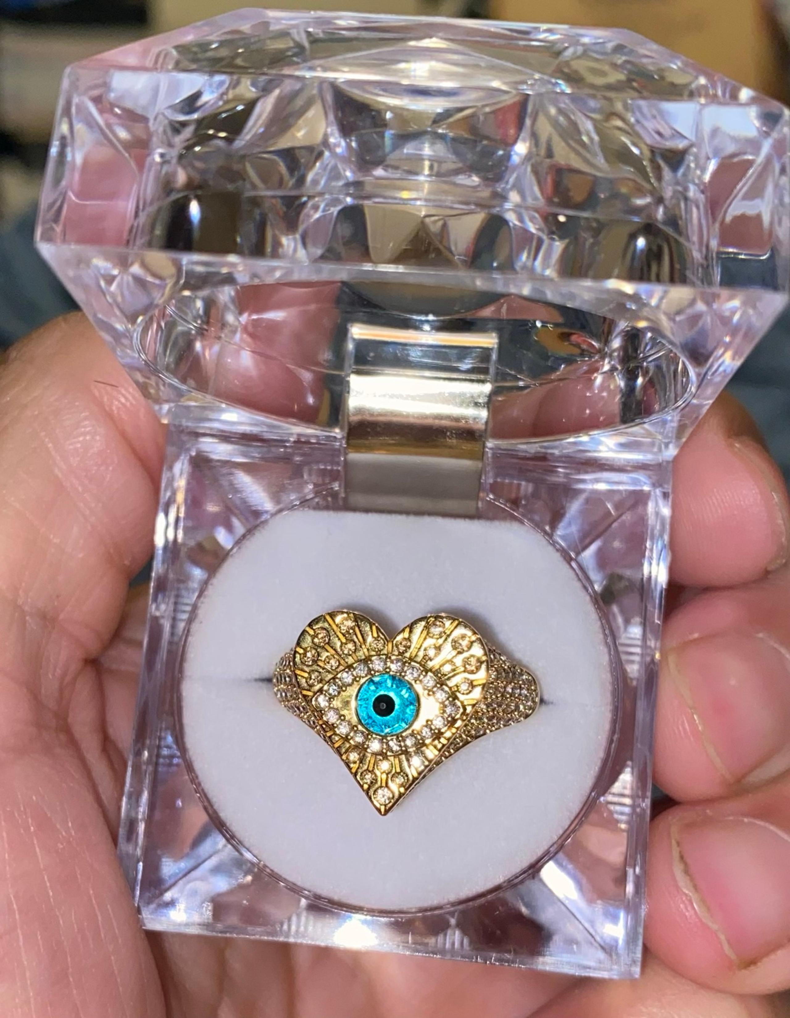 Swarovski ring size 58 which is 8.5 us