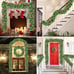 New 9ft Christmas Garland with Lights Pine Cones, Berries for Stairs or Doors