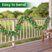 New 9ft Christmas Garland with Lights Pine Cones, Berries for Stairs or Doors