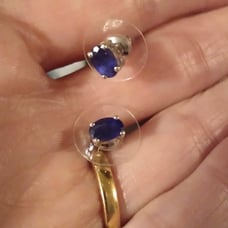 Blue Sapphire Earrings