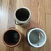 Set of 3 Ceramic Halloween Luminary Lanterns