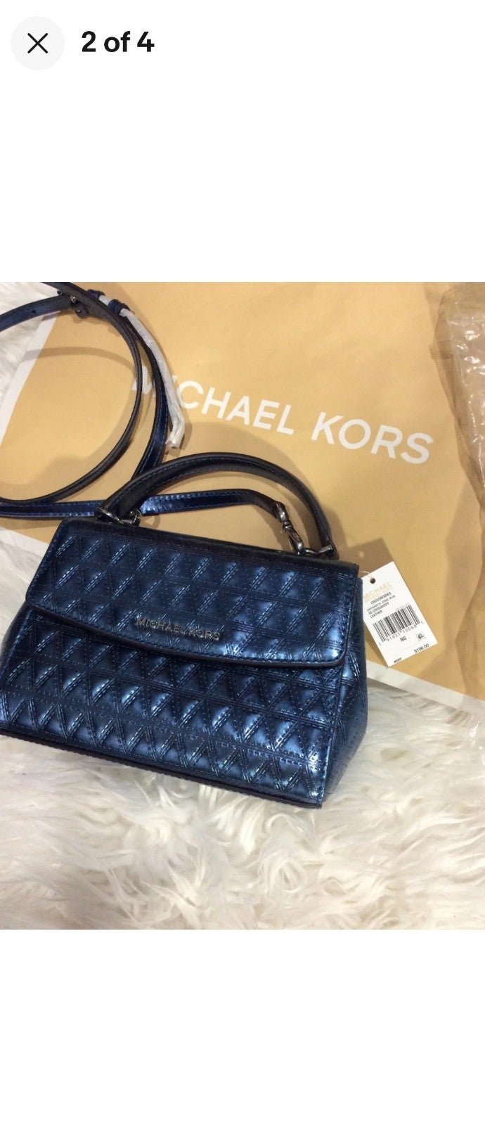New! Michael kors small crossbody bag with Mk paper bag