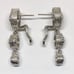 Judith Ripka Diamonique Sterling Triple Drop Earrings