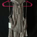 Astr Metallic Silver Halter Top