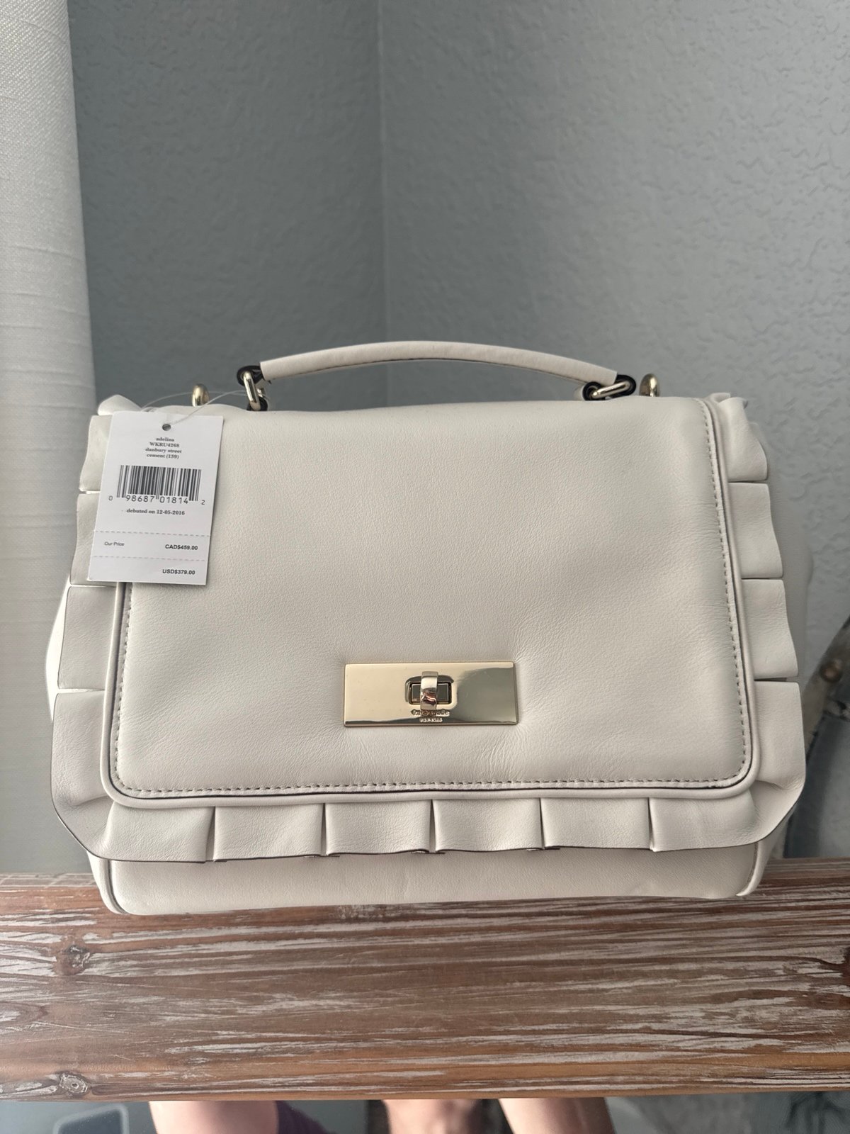 Kate Spade NWT Adelina Purse in Cement