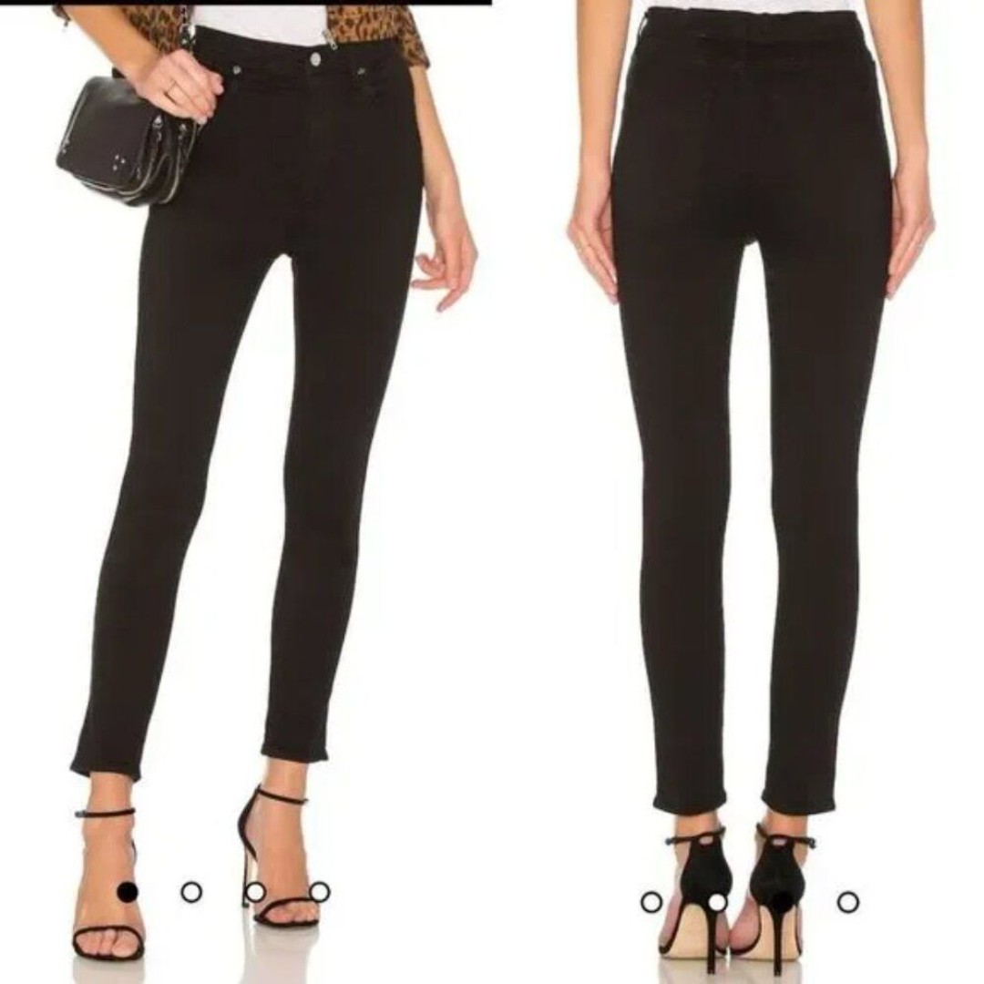 AGOLDE Roxanne Super High Rise Skinny Black Jeans Size 26
