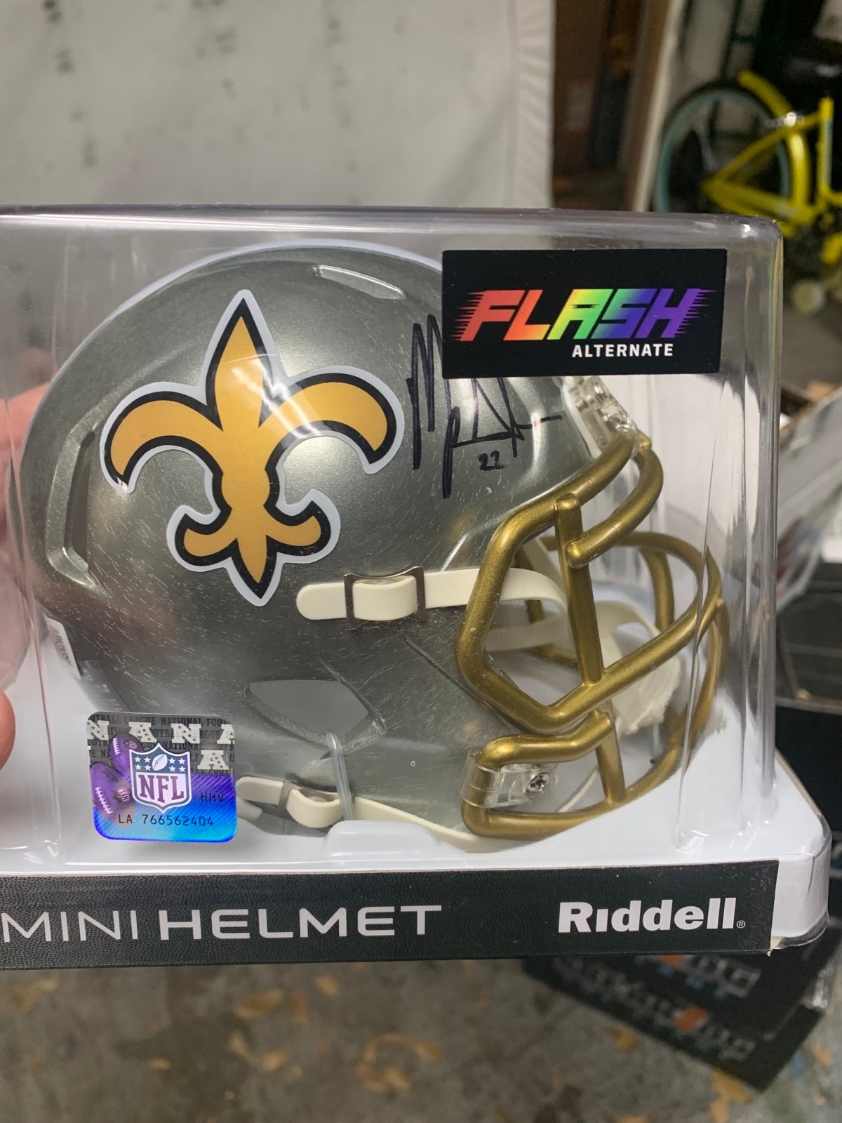 Mark Ingram Saints Autographed Mini Helmet