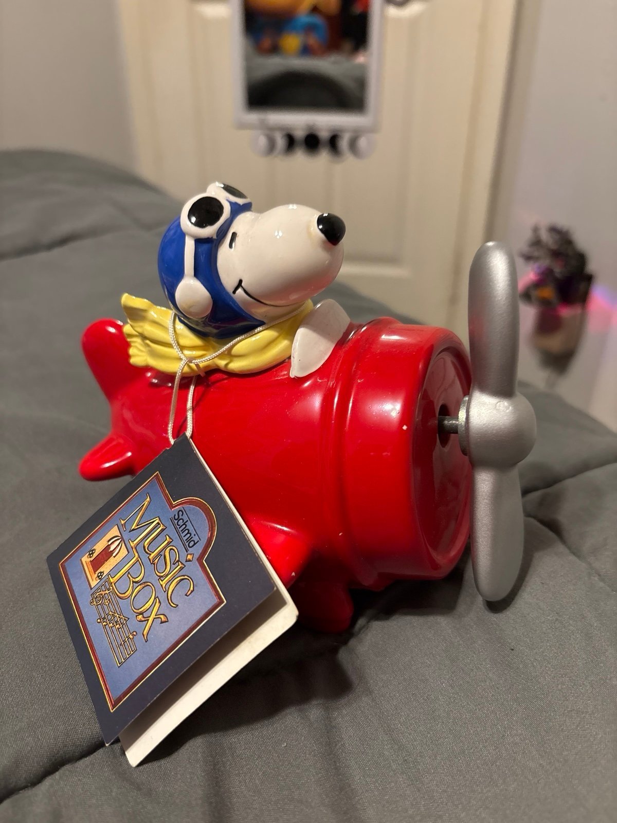 Vintage Snoopy flying ace music box