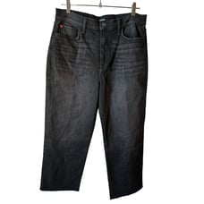 New Hudson Jeans NOA High Rise Straight Crop Jeans Black Size 32