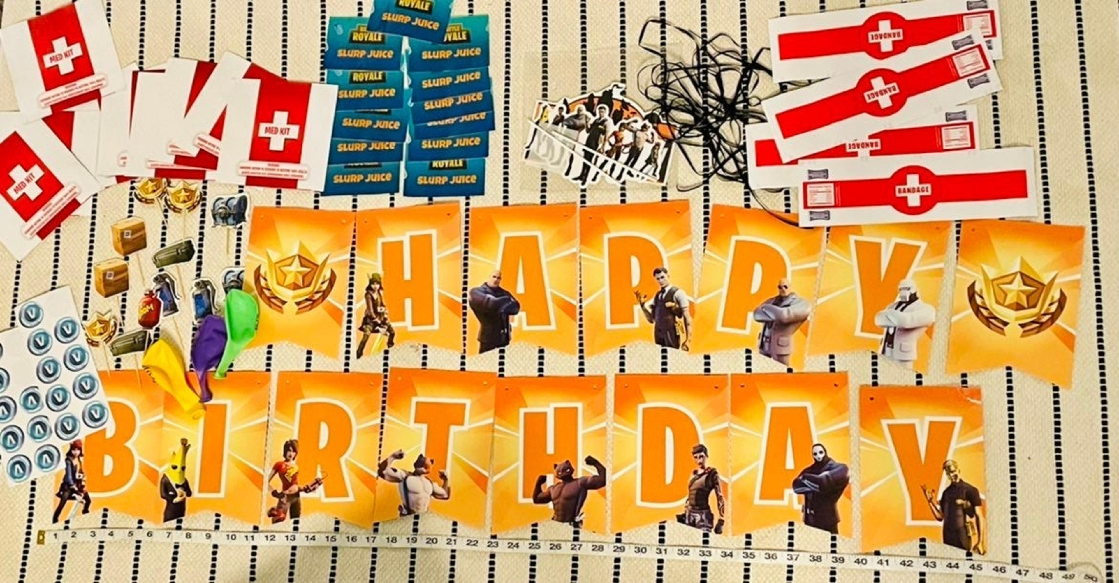 Custom Variety Pack Fortnite Party Decorations Mercari