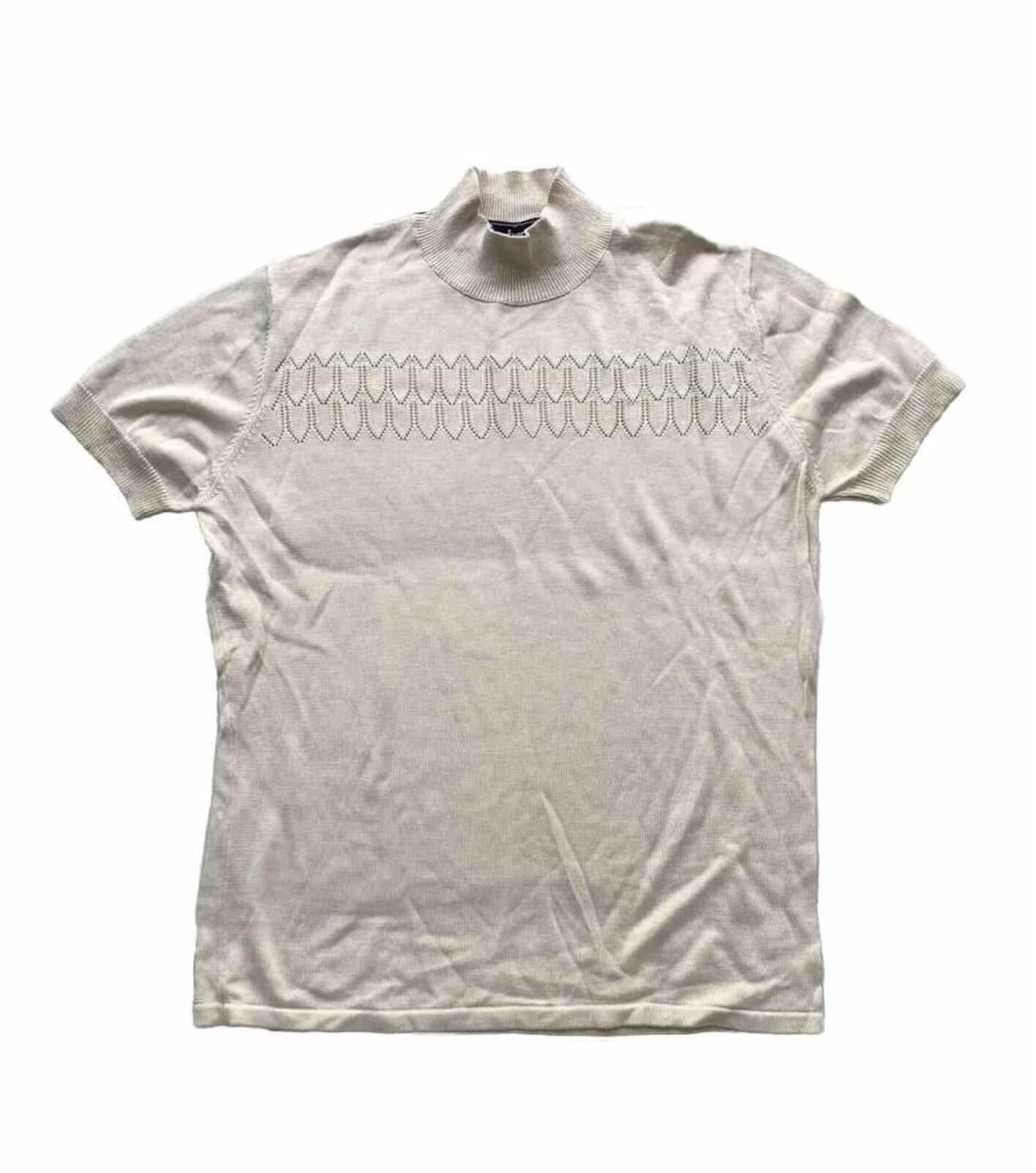 NWT Vintage Burberry Silk Ivory Top Large