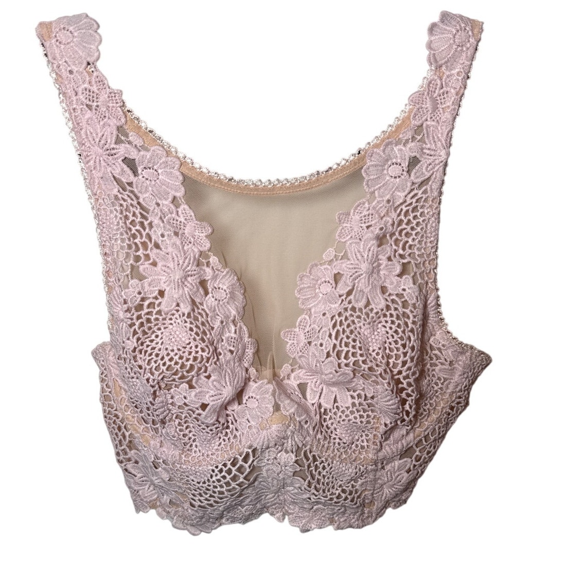 NWOT Victoria's Secret Sample Women's 34B Lace Floral Bra Victorian Top