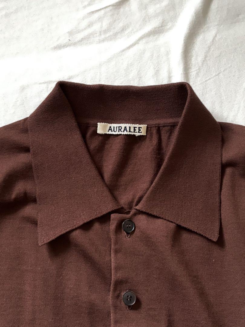 AURALEE 25SS Super High Gauge Knit Polo