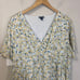 Torrid Maxi Rayon Slub Surplice Wrap Dress Ditsy Floral High Low Lined Sz 2X
