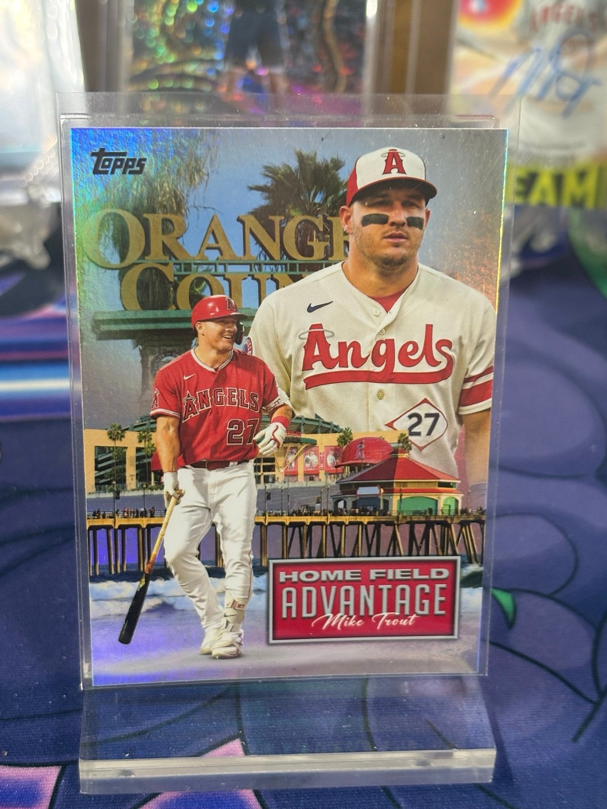 Mike Trout Home Field Advantage CASE HIT 2024 , MINT