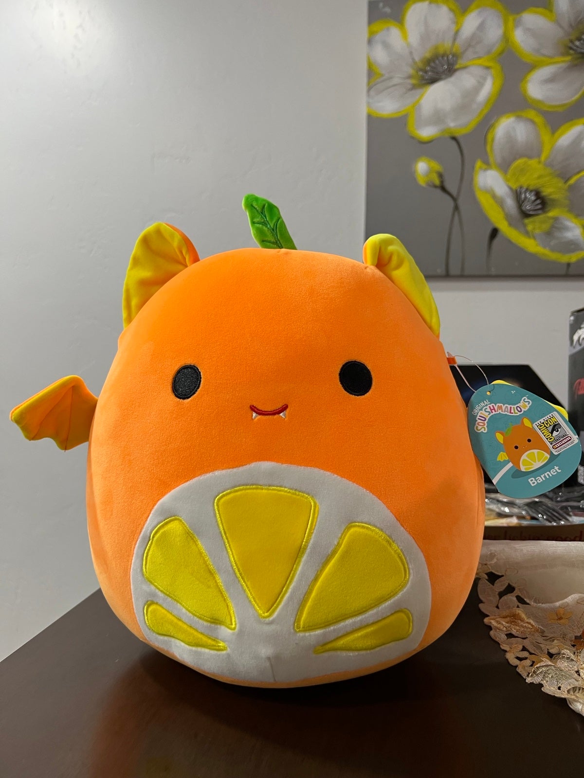 SDCC 2023 Exclusive Squishmallows Barnet the Citrus Orange Fruit Bat