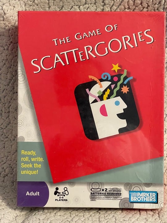 The Game of Scattergories Parker Brothers 2009 Hasbro