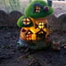 Mushroom Garden Statues with Solar Outdoor Light, Cute Flocked Fairy House