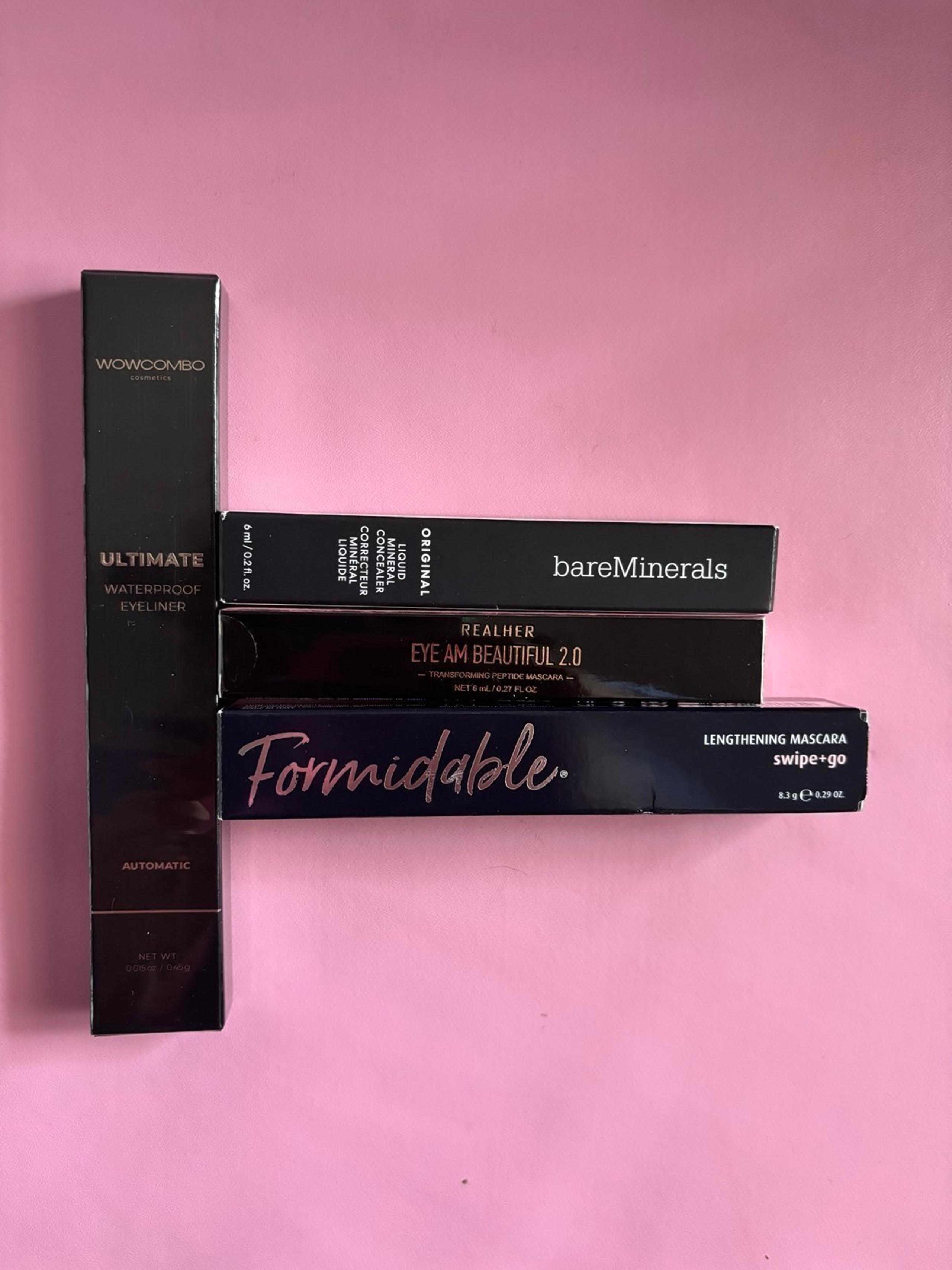 Beauty BUNDLE #4- Wow Cosmetics, RealHer & Formidable Mascara, Bare Minerals