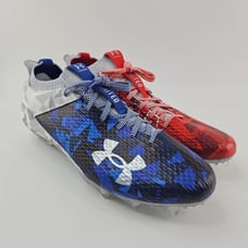 Under Armour Blur Smoke 2.0 USA Freedom Football Cleats 3026341-100 Men's 12.5