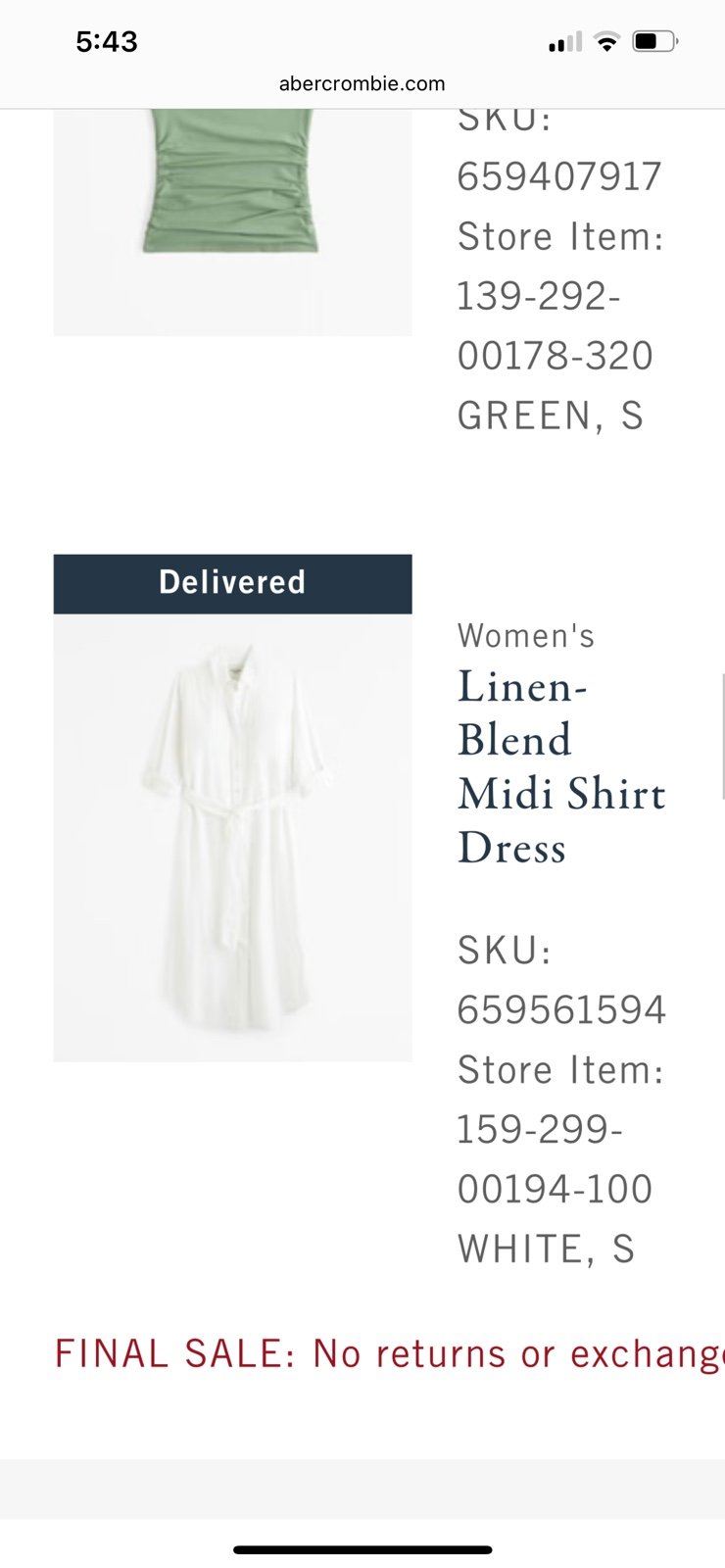 Abercrombie Linen Dress