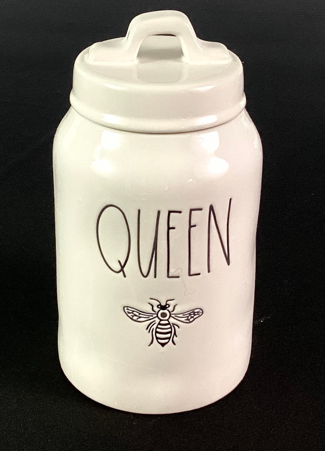 Rae Dunn-“QUEEN”-storage jars/canister