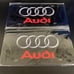 Audi Brand New Front Vanity Metal Plate Frame Holder (2 Pack)