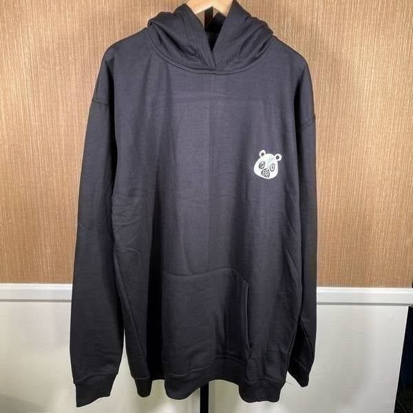 OWNYC Men's Original White Bear Print Hoodie Sweatpants Set Black Size 2XL NWOT