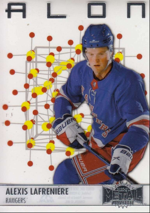 2020-21 Skybox Metal Universe Alon Acetate Alexis Lafreniere Rookie Rangers