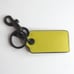 COACH Bottle Opener Key Fob Soft Pebble Leather Key Lime/Army Green 3x1.5 C6707