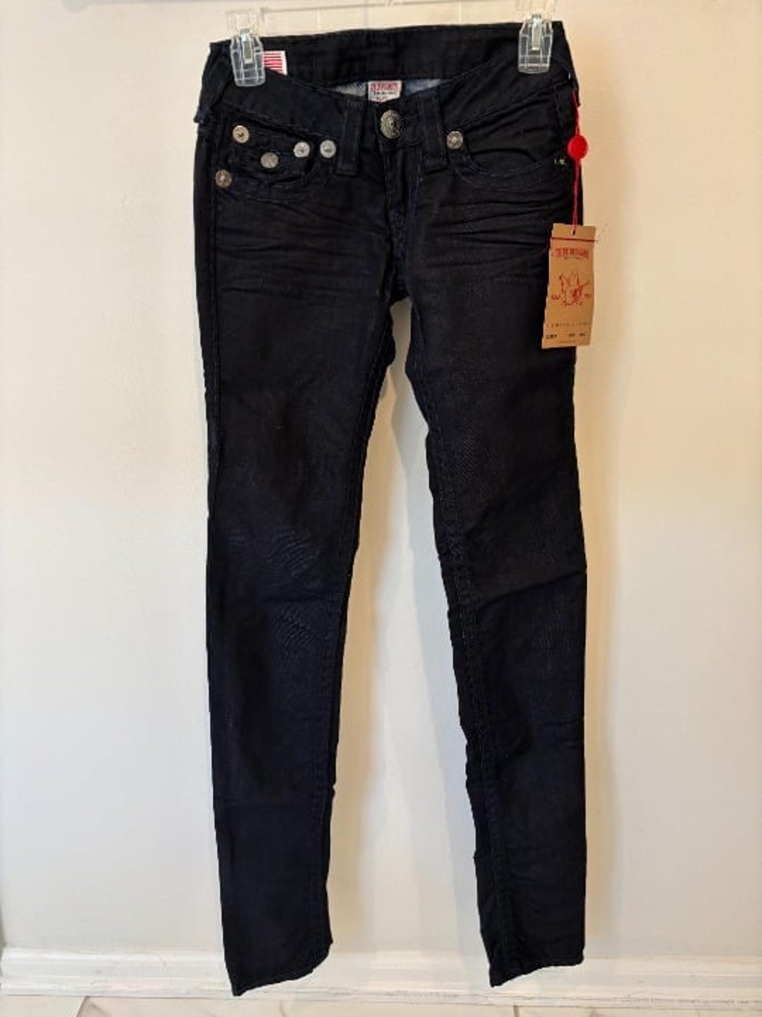 True Religion Vintage Y2K Julie Super T Denim Skinny Jeans Women's Size 24 NWT