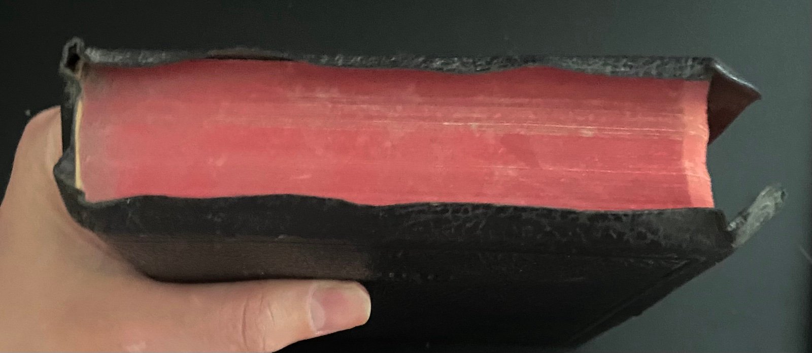 Vintage 1950’s The Holy Bible Red Letter Edition KJV Concordance World Publish - detail
