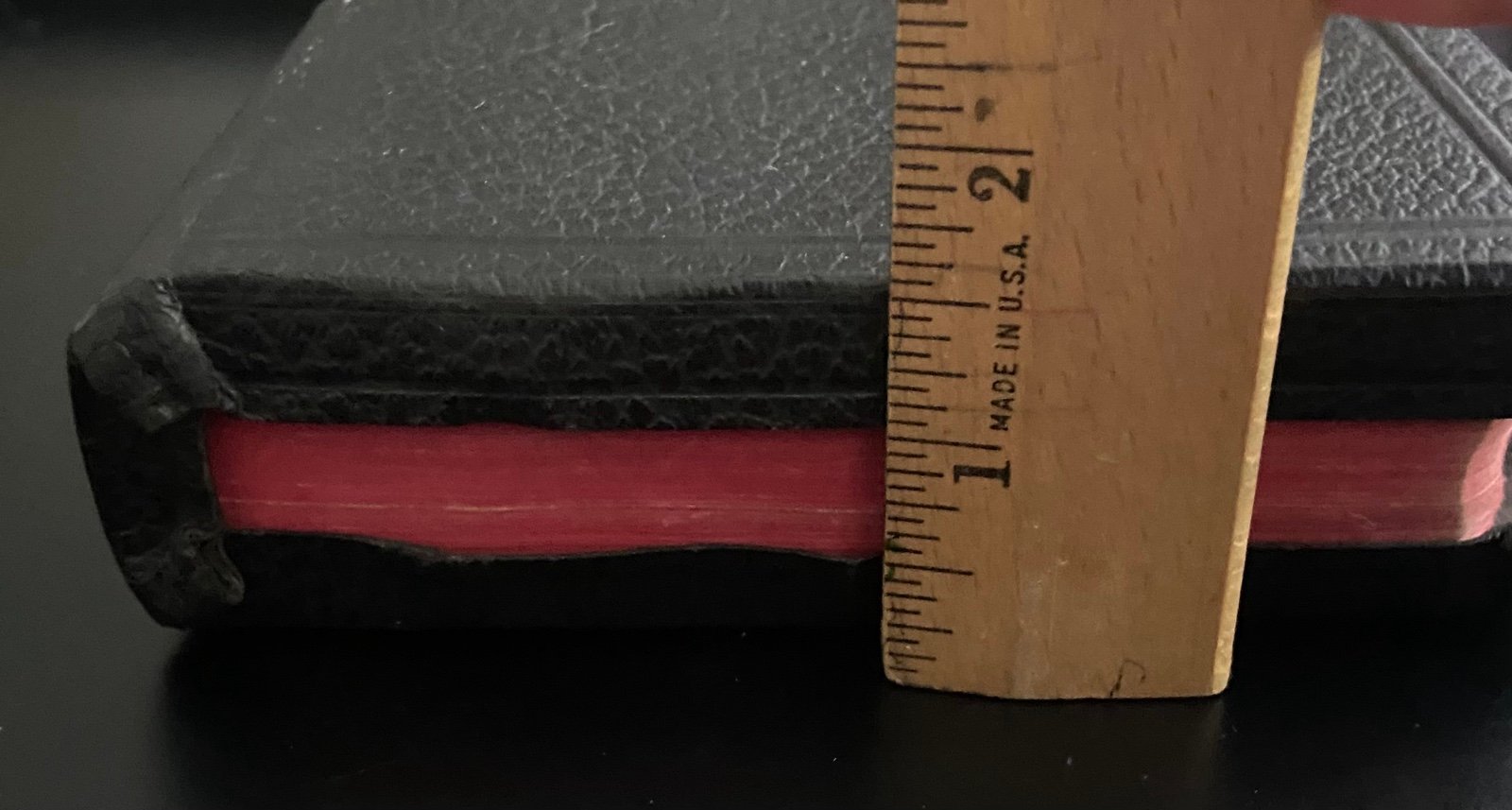 Vintage 1950’s The Holy Bible Red Letter Edition KJV Concordance World Publish - detail