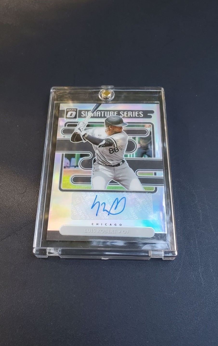 LUIS ROBERT AUTO PRIZM REFRACTOR CARD