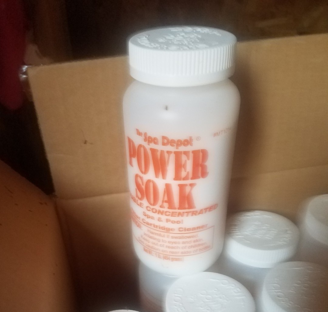 Power soak filter cleaner