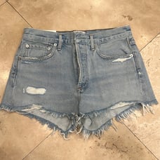 Agolde Parker Shorts in Bitter Size 25
