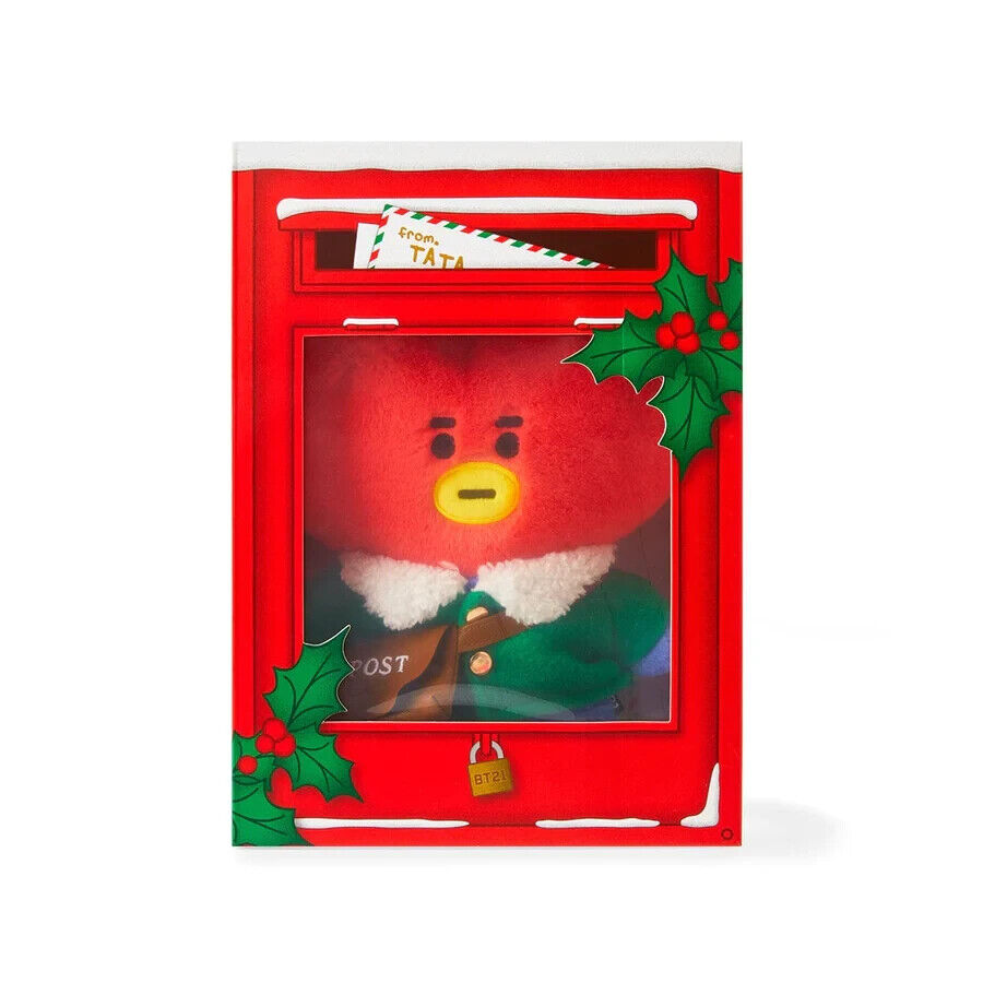 BT21 AUTHENTIC ADORABLE TATA HOLIDAY STANDING DOLL POST SERIES STUFFED DOLL, NEW