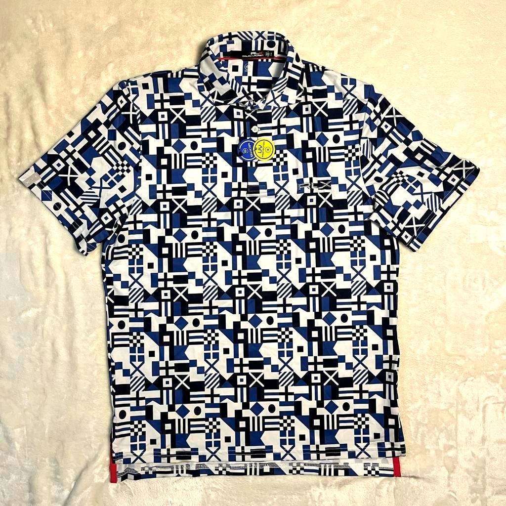 NWT Ralph Lauren RLX Performance Polo Men's Small Abstract Sport Golf Athleisure