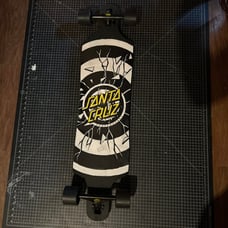 Santa Cruz Complete Vintage Drop Through Longboard-Road Rider Trucks