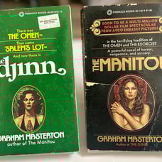 Graham Masterton (2 Book Lot) The Djinn/The Manitou 1977 “Paperbacks From Hell”
