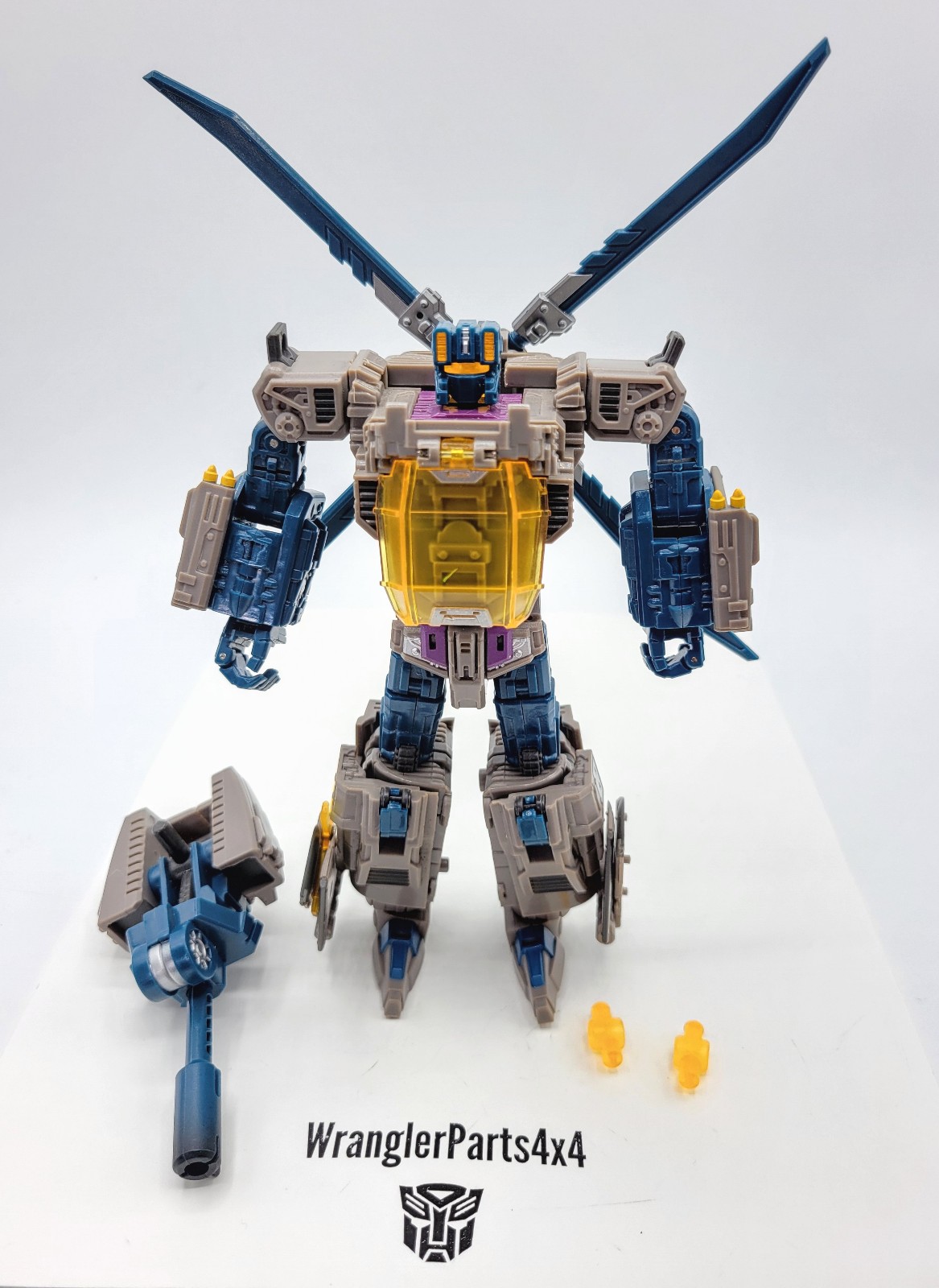 Warbotron WB-01D Whirlwind 3rd Party Transforming Figure Almost Complete