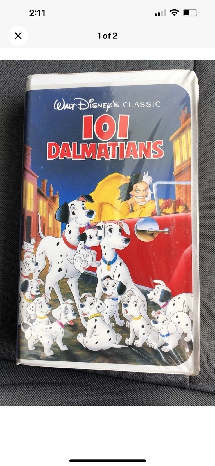 Disney’s 101 Dalmatioms Black Diamond Edition VHS